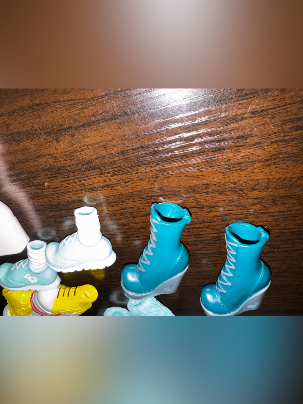 Assorted Kids Toy Shoes Set - Blue, Yellow, White - Picture 2 of 4
